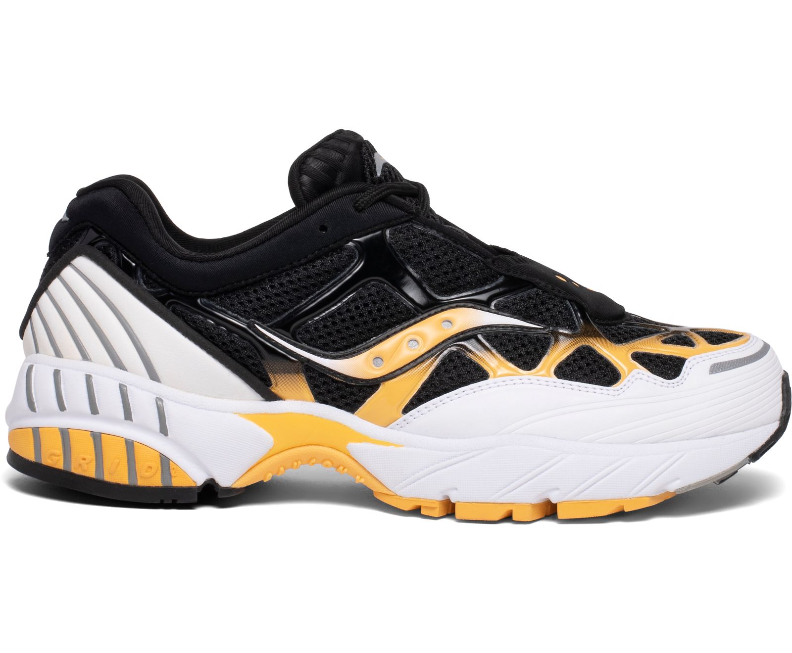 Men\'s Saucony Grid Web Originals White / Black / Yellow | Singapore 369TCEV